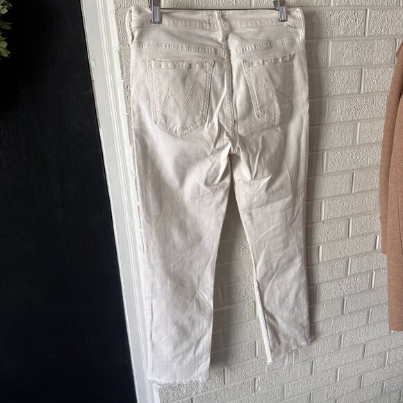 Mother The Rascal Ankle Snippet, White/Cream, 28 - Picture 10 of 14